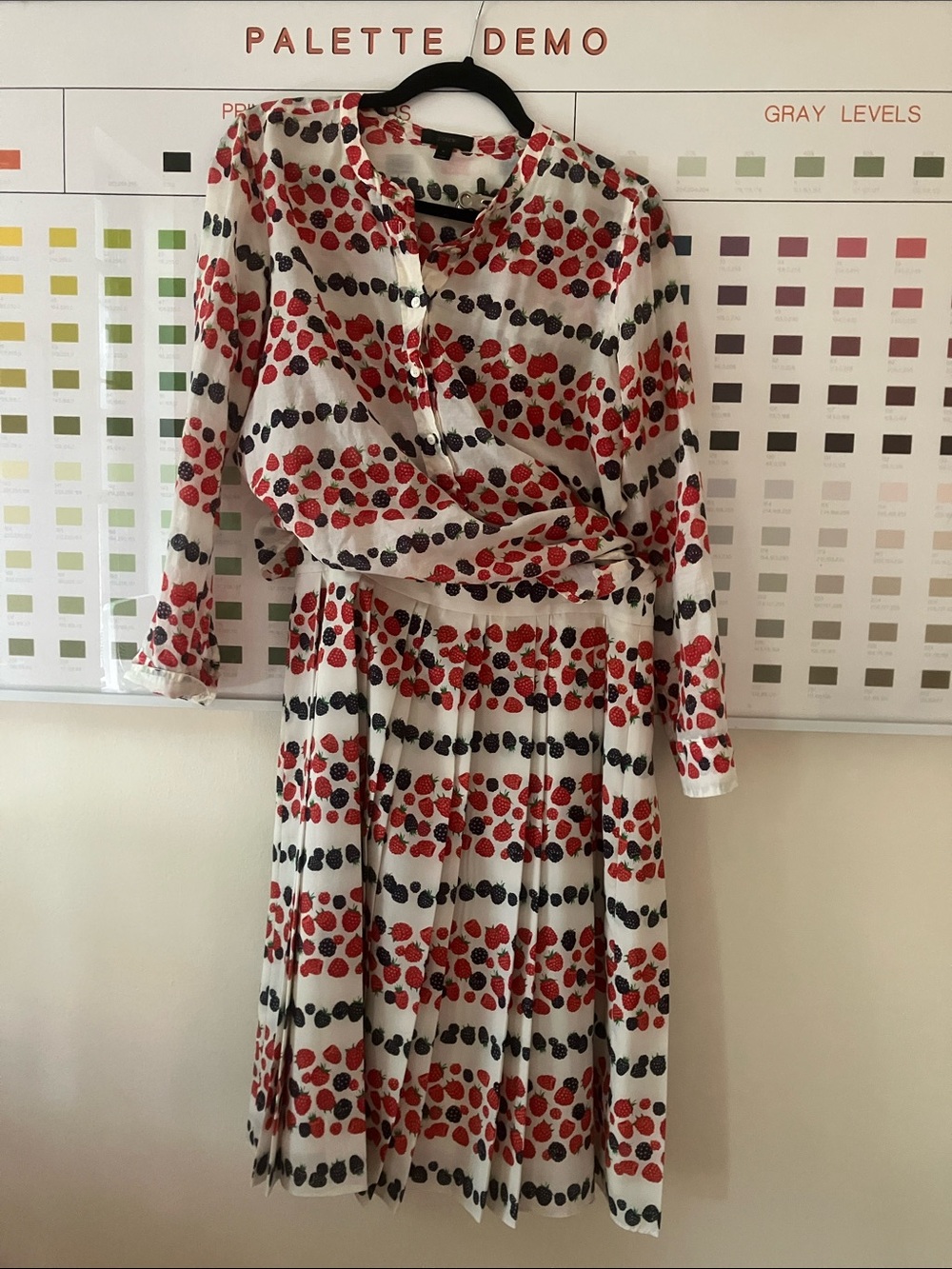 J. Crew Berry Print Skirt Set Sz 6
